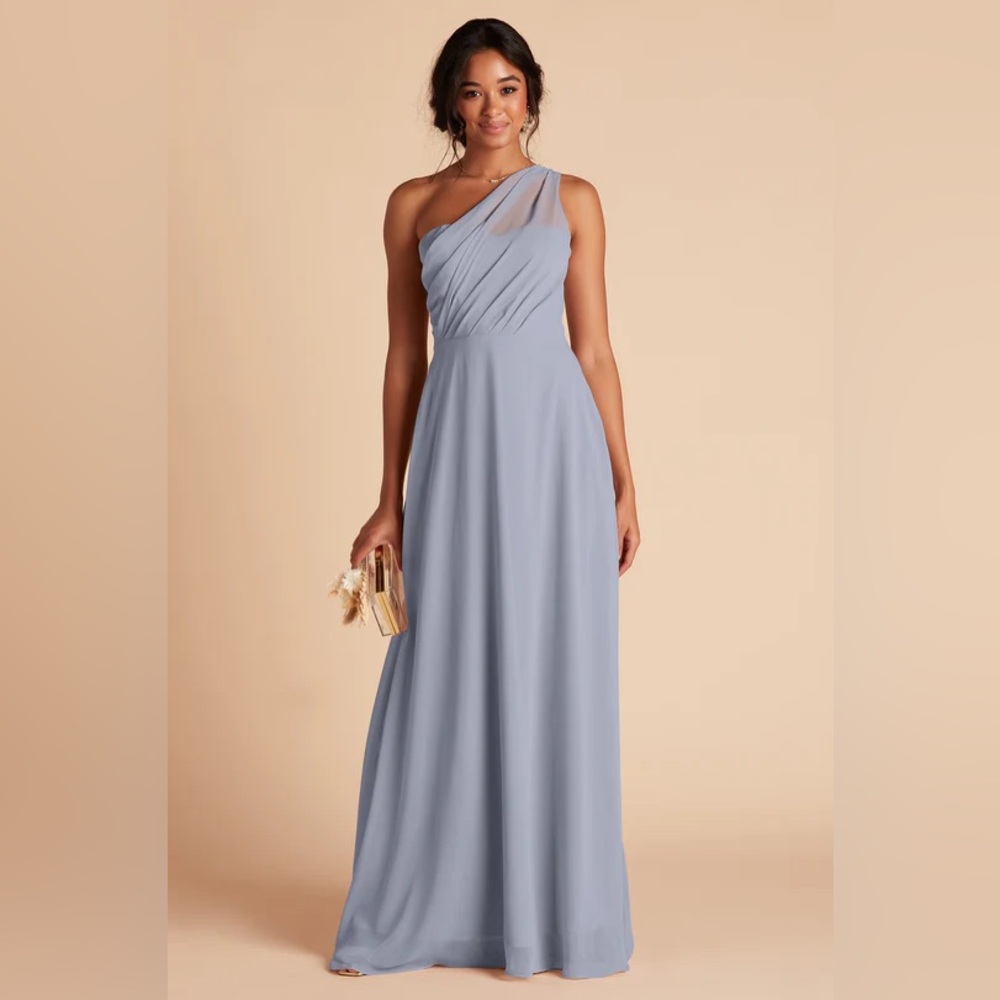 Bridesmaids Dress Unaltered Dusty Blue Chiffon